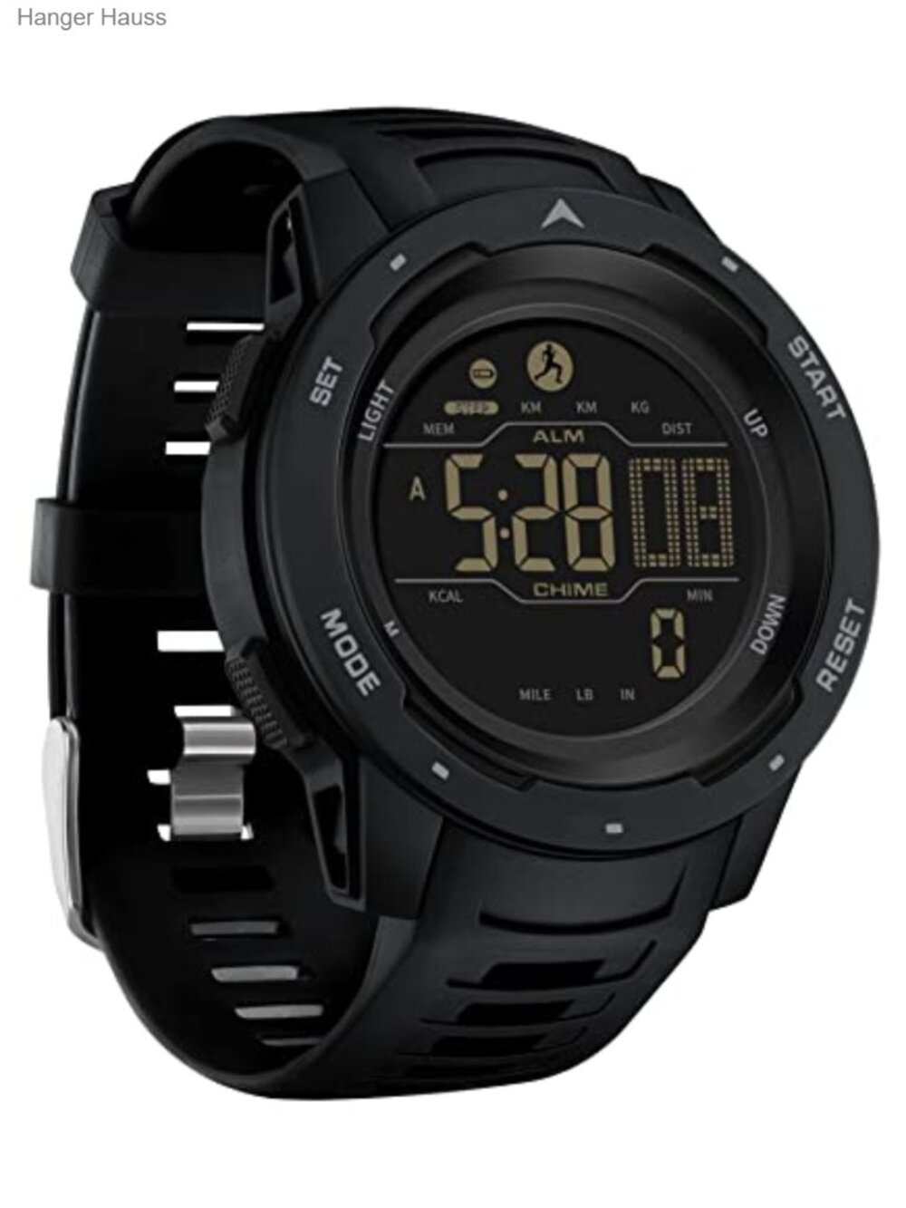 Men's Digital Sport Watch with Pedometer, Stopwatch, Alarm, Waterproof 50M